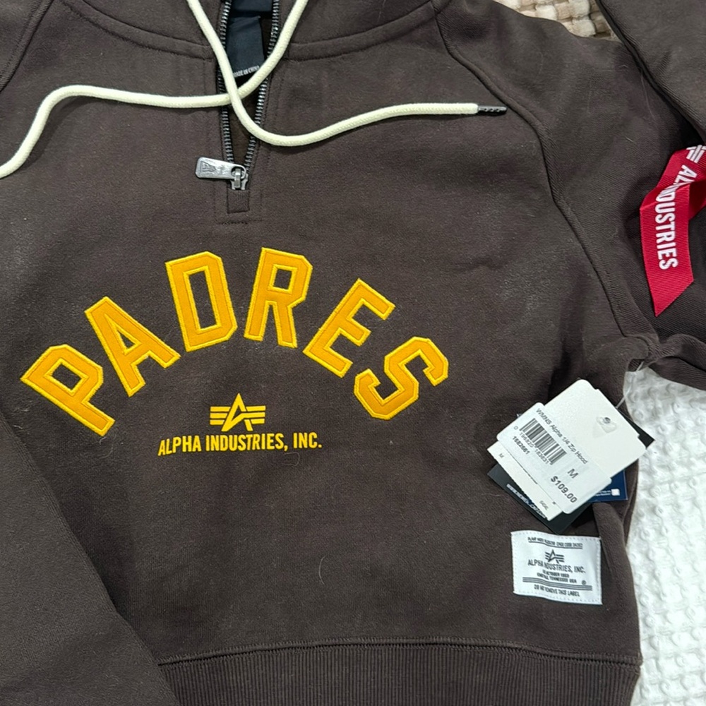 Padres crop zip up!